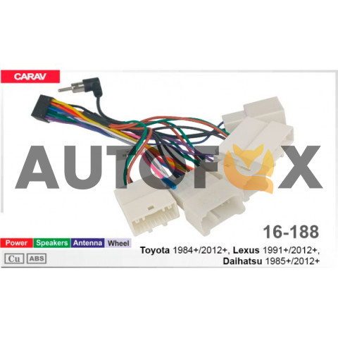 Carav 16-188: TOYOTA 1984+/2012+ / LEXUS 1991+/2012+ / DAIHATSU 1985+/2013+ (select models)