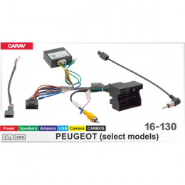 Carav 16-130: CAN-Raise Peugeot Power/Speakers/Antenna/Camera/USB/CANBUS