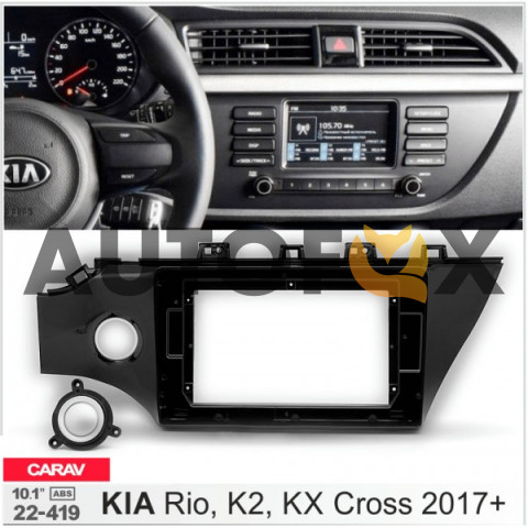 Carav 22-419: 10.1"  KIA Rio, K2, KX Cross 2017+ 