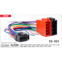 Carav 15-101: ALPINE CDA-; CDE-; CDM-; CVA-; IDA-; INA-; TDA-; TDE-; TDM-series (select models)