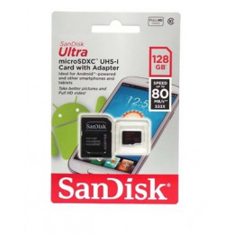 SanDisk microSD 128GB Class 10 Ultra 100Mb/s без адаптера Карта памяти 