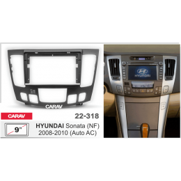 Carav 22-318: 9" HYUNDAI Sonata (NF) 08-10 климат черная